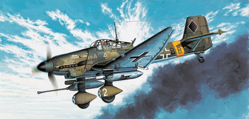 Model zrakoplova 12450 - JU-87G STUKA "TANK BUSTER"